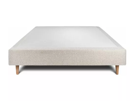 Sommier Tapissier Bouclette Beige 160x200 H35cm
