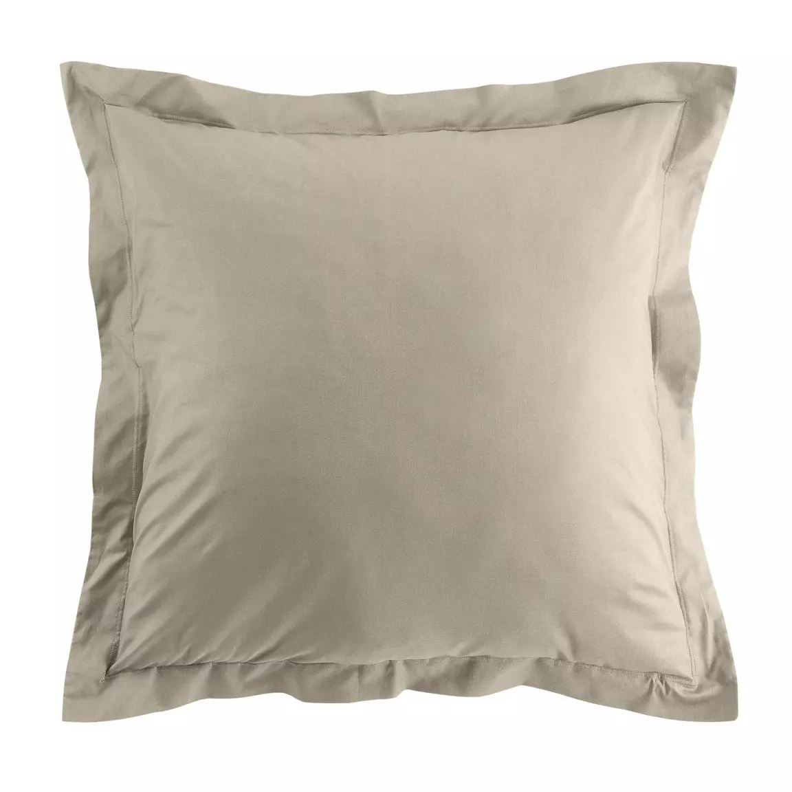 Taie d'oreiller carrée coton bio (63 x 63 cm) Biolina Taupe