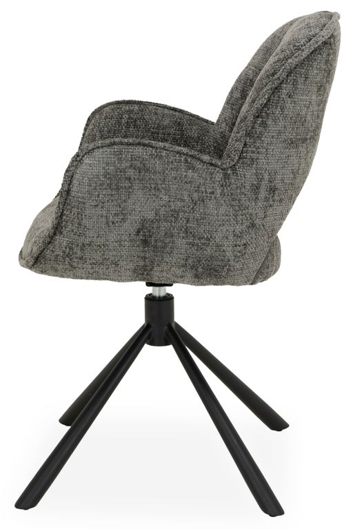 Eetkamerstoel Haga 16 Charcoal Isola B63 x D64 x H89 cm