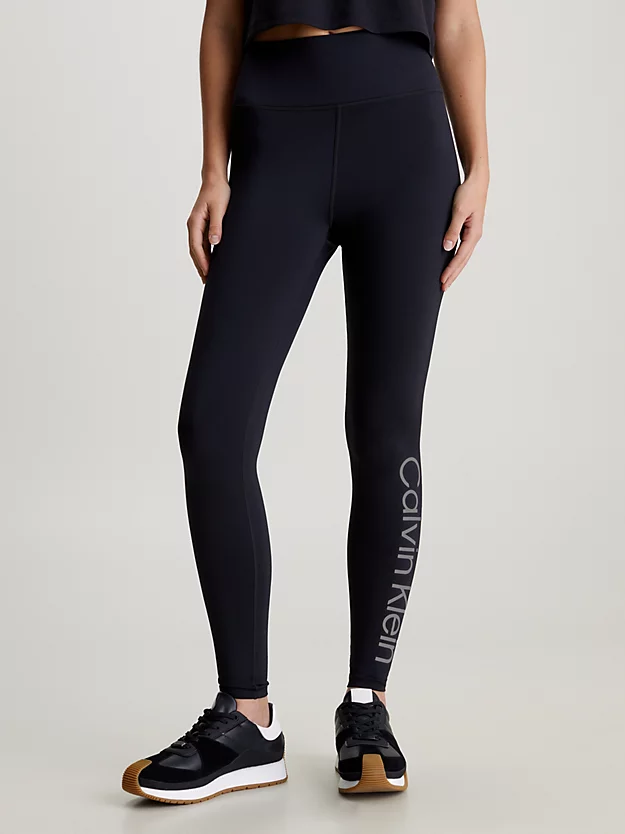 Leggings de ginástica com logotipo