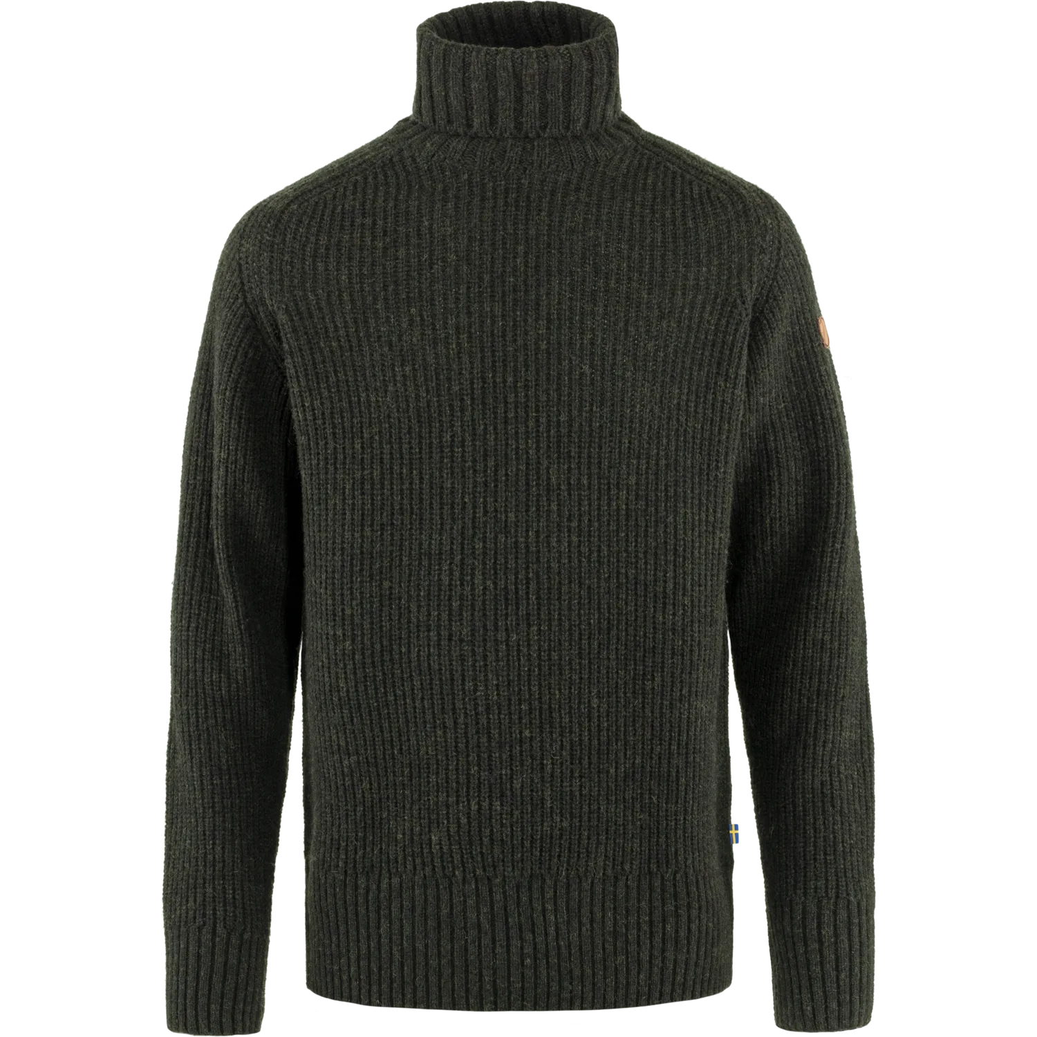 Fjällräven Men's Övik Roller Neck Sweater Dark Olive