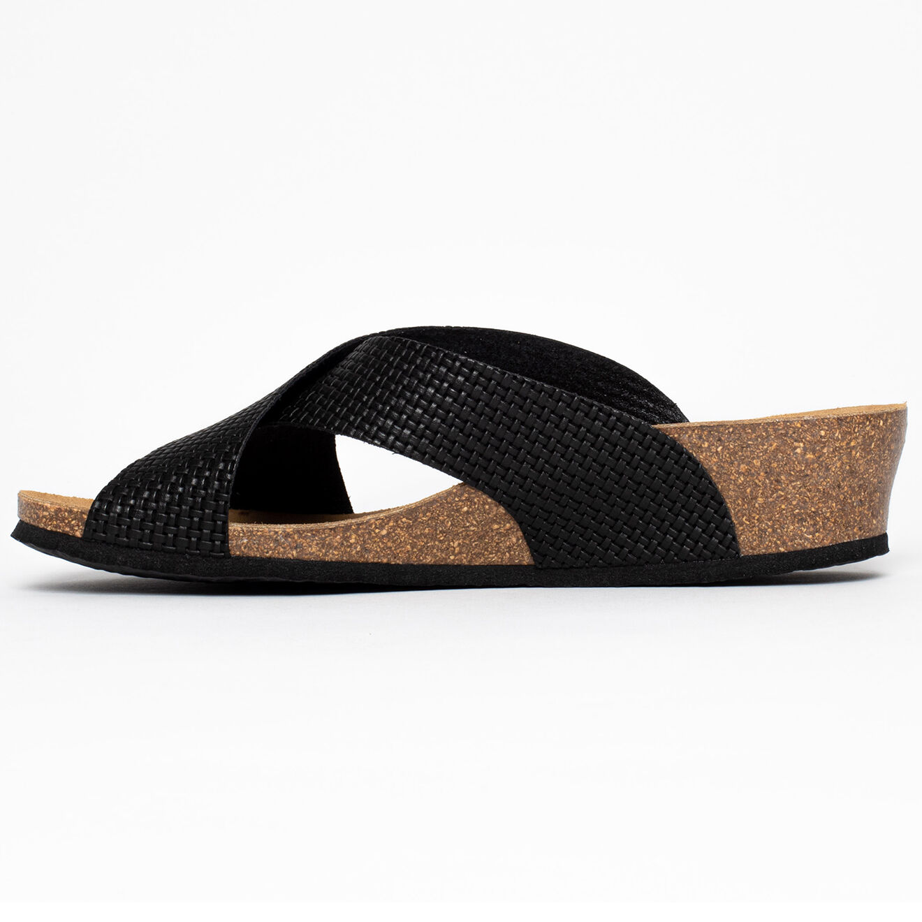 Sunbay Mules compensées Brisbane noires - Talon 4 cm