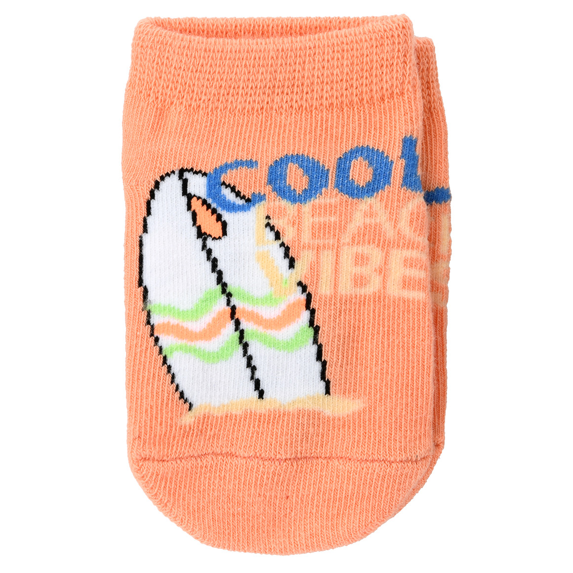 Famy 3 Paar Baby Sneaker-Socken im Set orange / dunkeloliv / creme