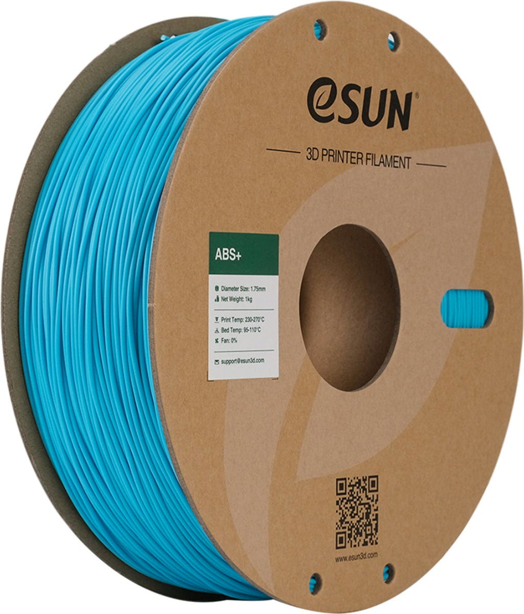 eSUN  ABS+ Light Blue, 1,75 mm / 1000 g    ABS Filament mit verbesserten mechanischen Eigenschaften