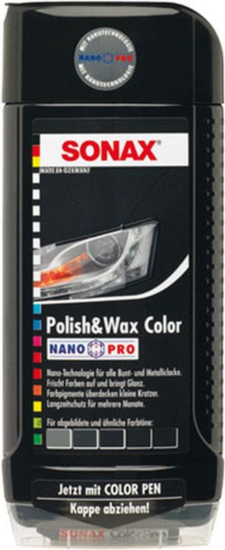 Sonax - Polish & Wax - Onderhoudsmiddel - Zwart - 500ml