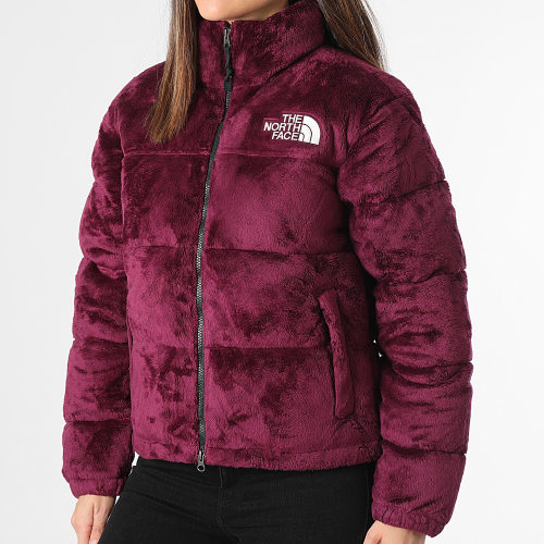 Doudoune Fourrure Femme Versa Velours Nuptse A84F9 Violet