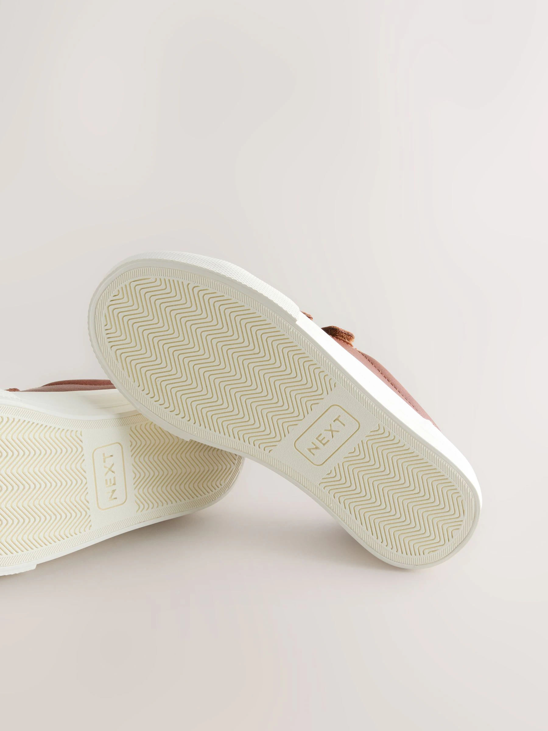 Lichtbruin - Touch Fastening Slimme Casual Trainers