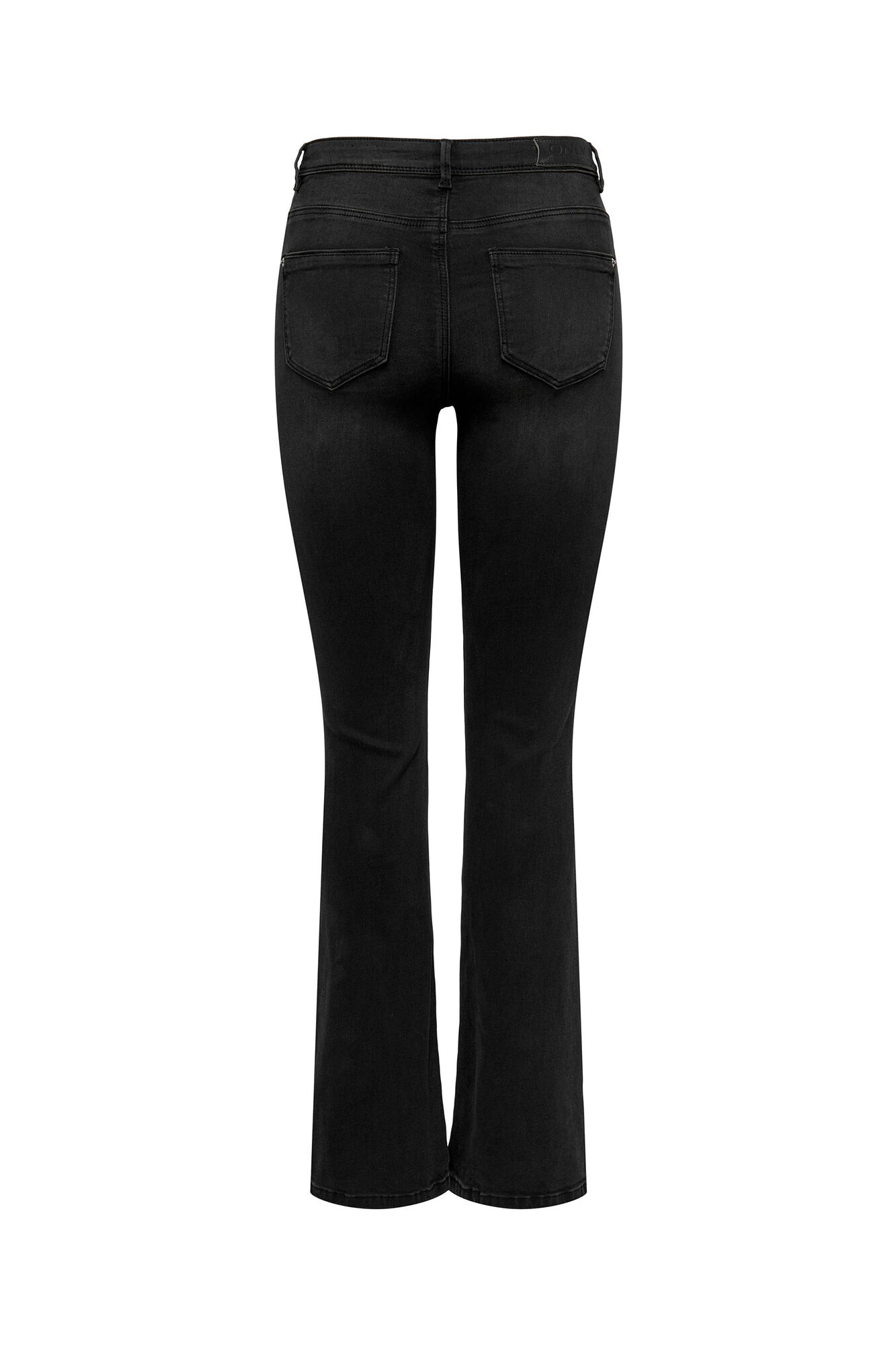 Calça jeans reta com cintura média