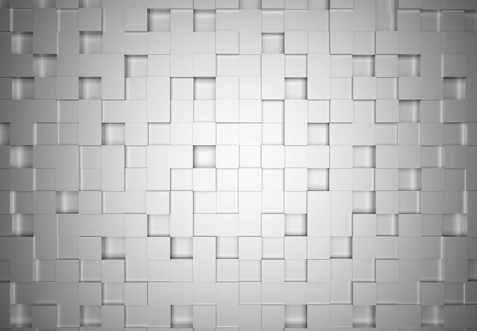 Fototapete DESIGNWALLS 2.0 - weiß-grau - 3D - 2,5 Meter