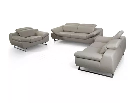 Fauteuil cuir Design SARM Beige