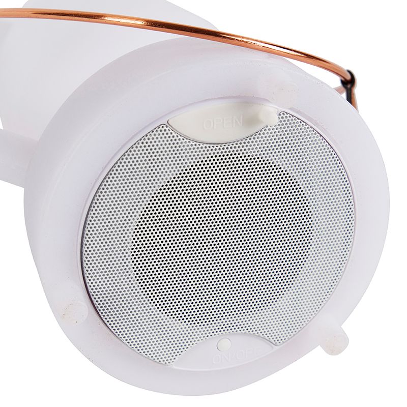 Tafellamp wit IP44 incl. bluetooth speaker - Storm Music