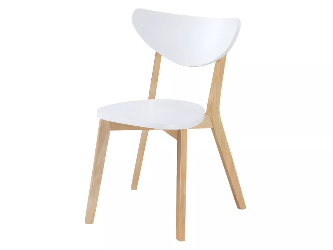 Ensemble table + 6 chaises - CARINE - Blanc