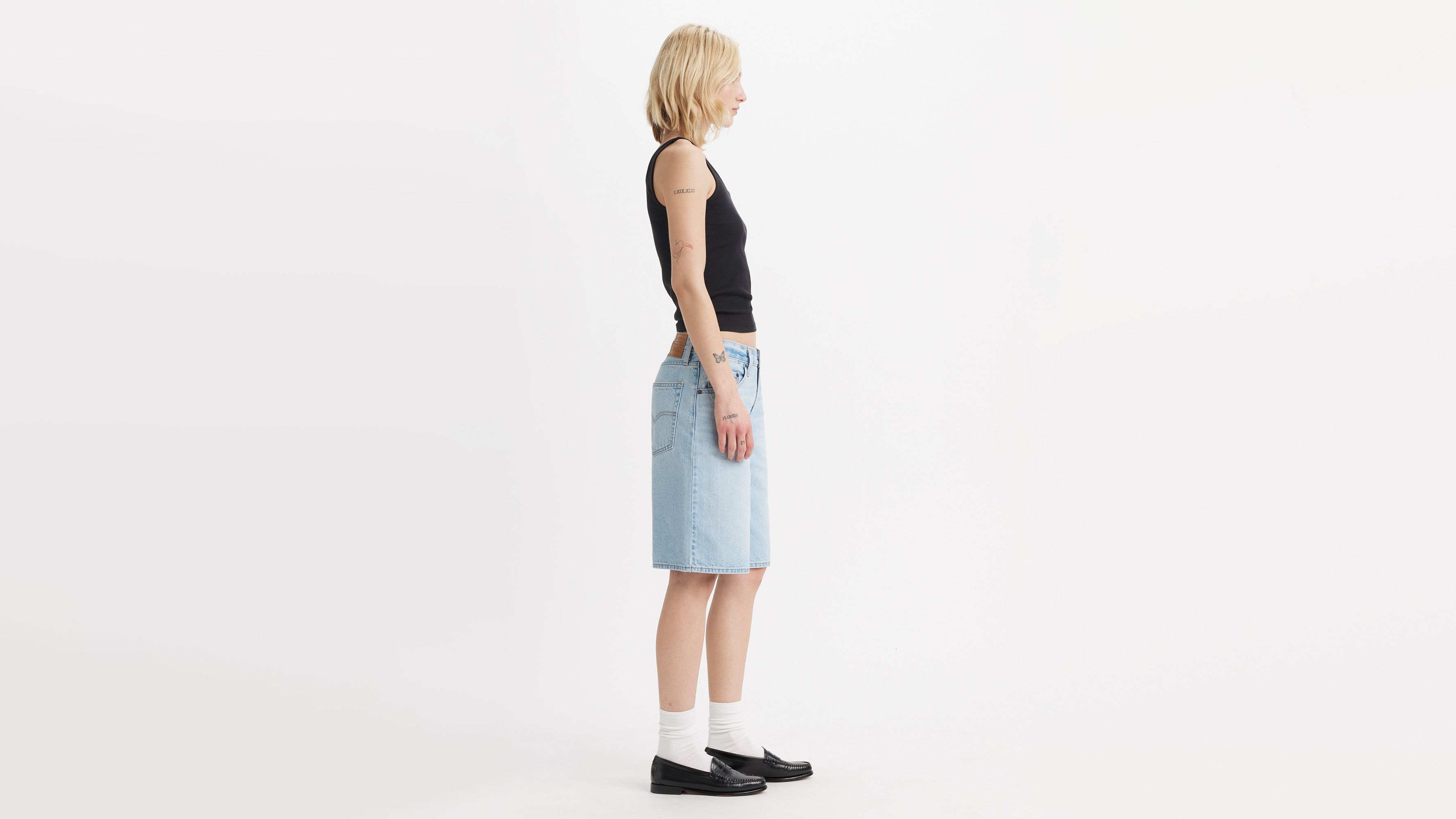 Jort Baggy Dad - Pick Sides Short - Bleu