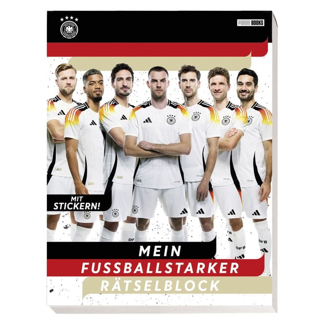 Mein fussballstarker Rätselblock - mit Stickern