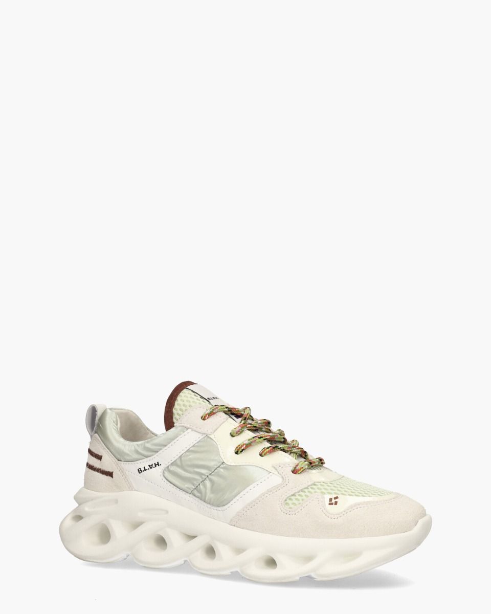 B.L.A.H. Cassandra Off-White/Mintgroen Damessneakers