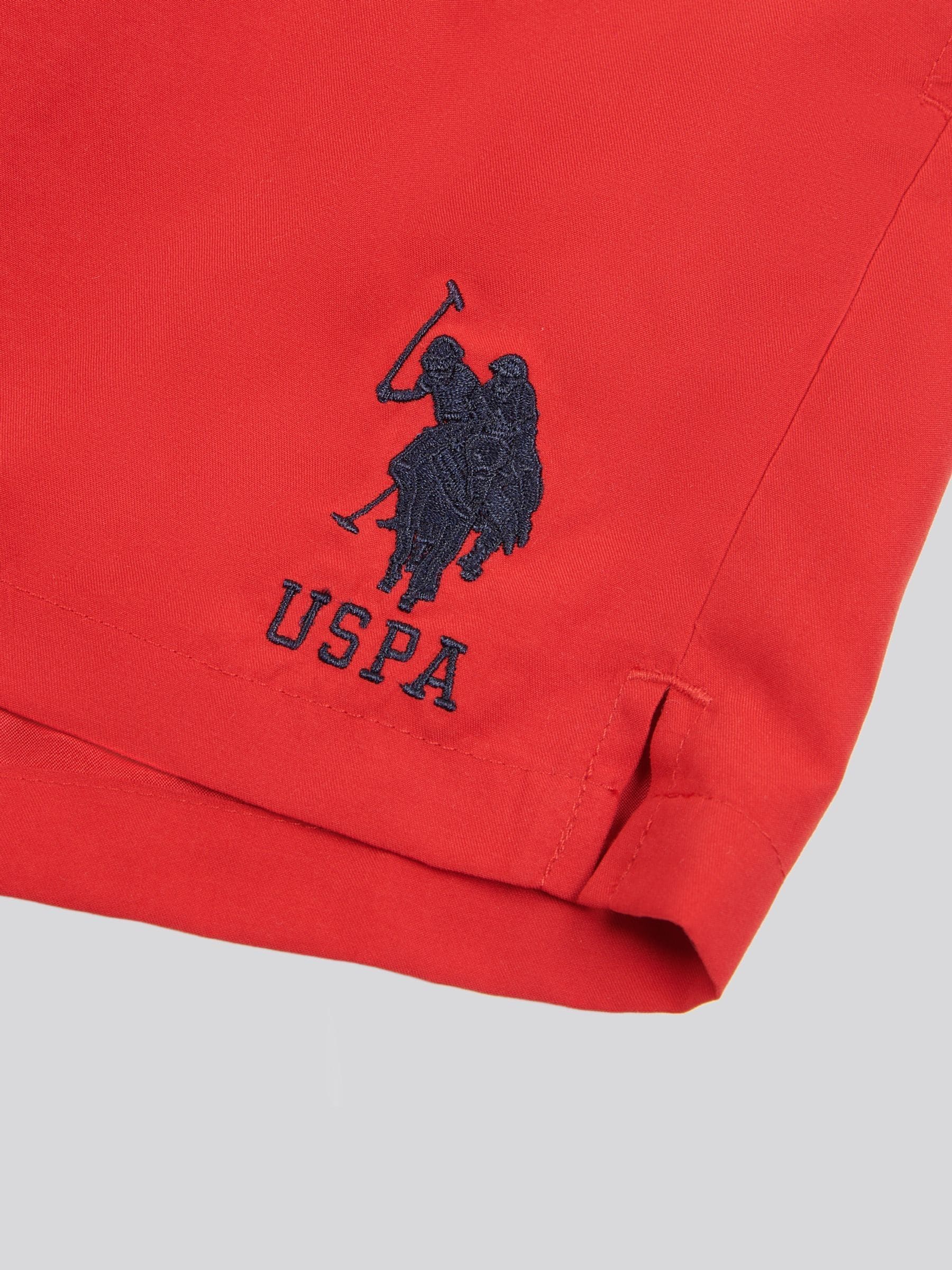 Rood - U.S. Polo Assn. Player 3 zwemshorts voor heren