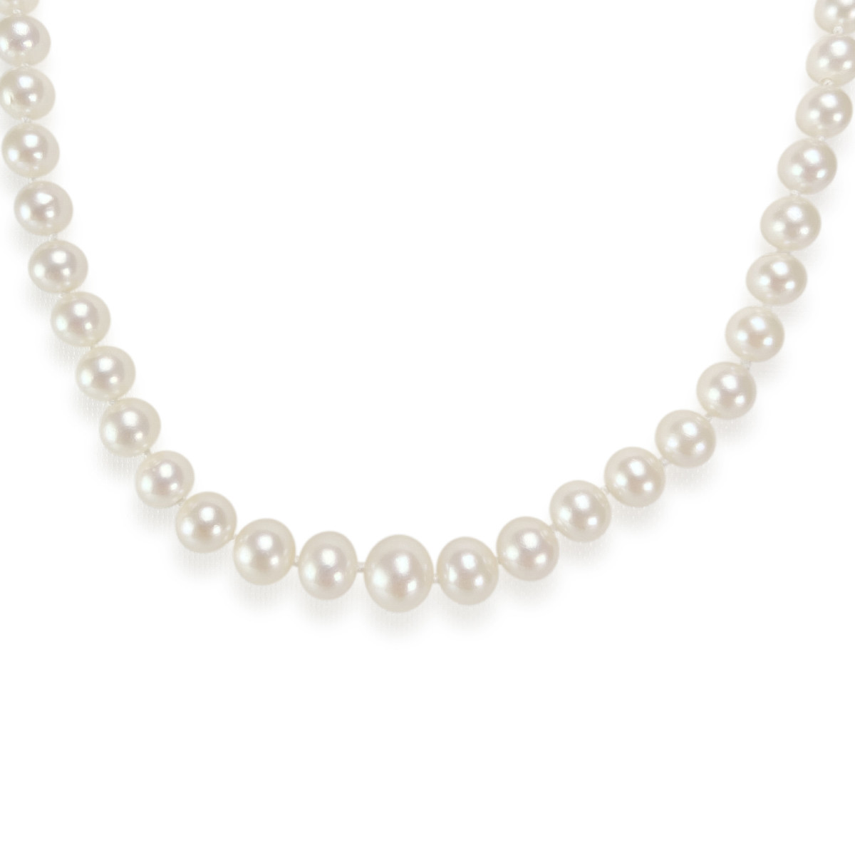 Collier d'occasion or 750 jaune perles de culture du japon chute 51 cm