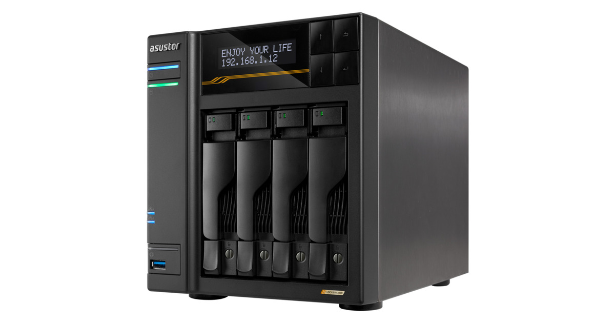 AsustorLockerstor 4 AS6804T nas  (Zwart)
