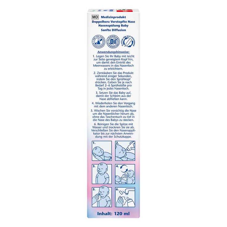 Doppelherz Verstopfte Nase Nasenspülung Baby, 120 ml