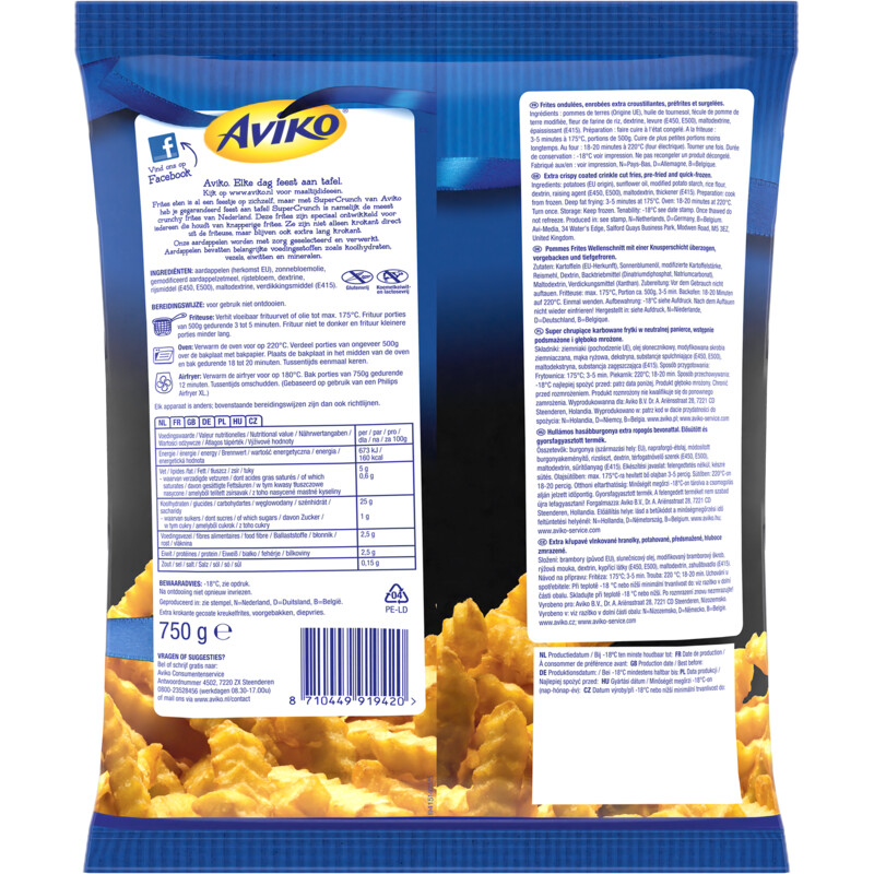 Aviko Supercrunch originals kreukel friet