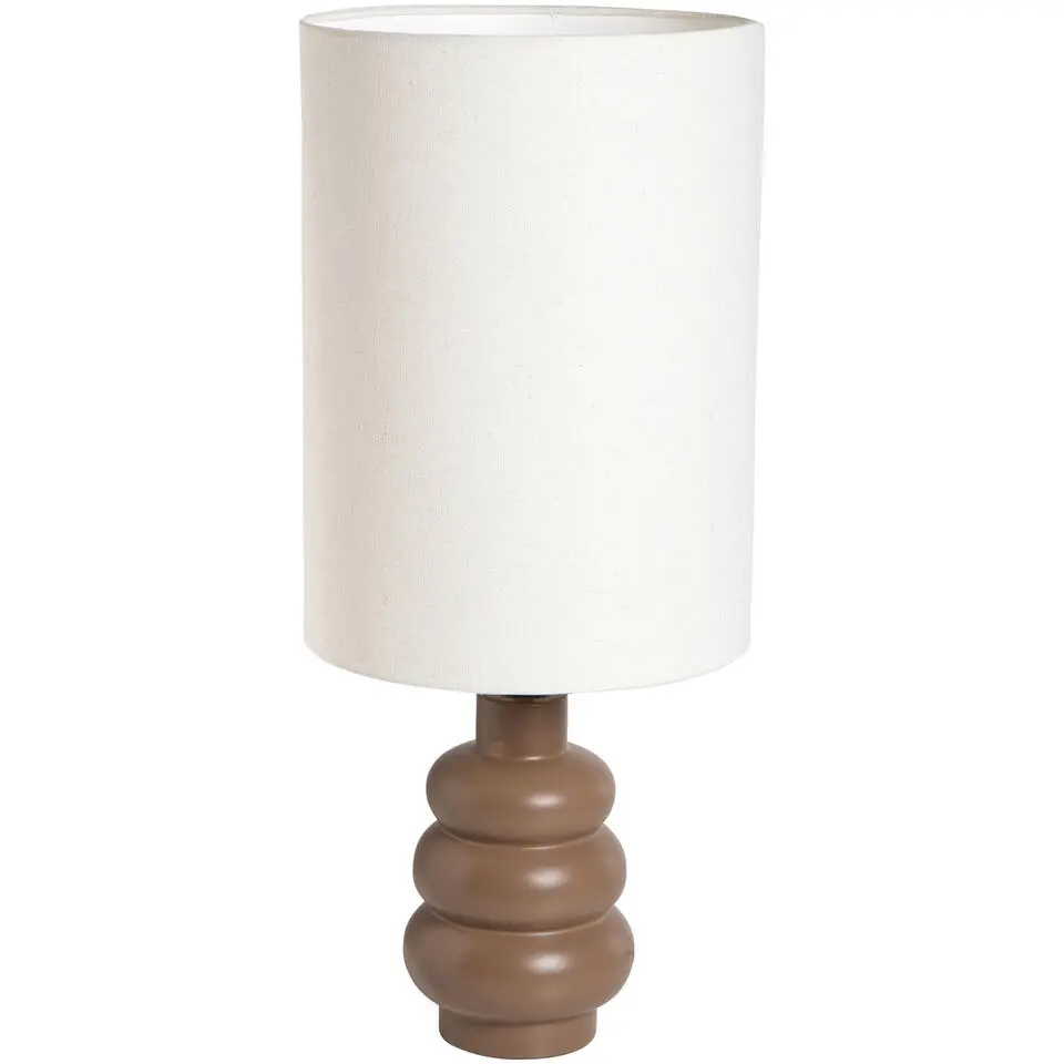Lampvoet Femm - bruin keramiek - E27 - 27xØ13 cm