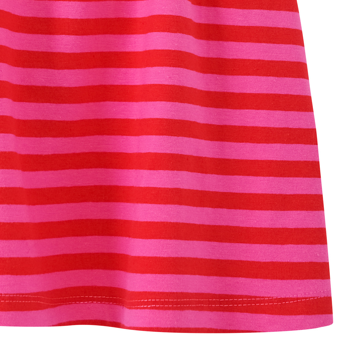 Topomini Baby Kleid mit Muschel-Applikation rot / pink