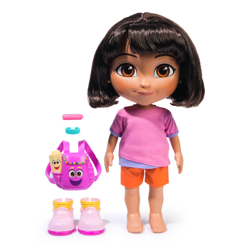 Dora pop met muziek poppenkleding en accessoires