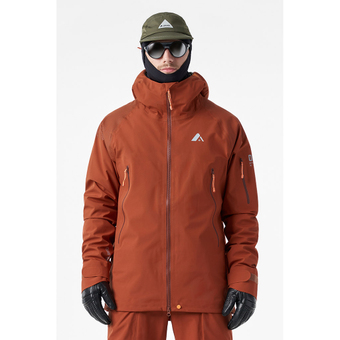 Orage MTN-X Glacier 3L Light Hardshelljacke Dark Terracotta Herren