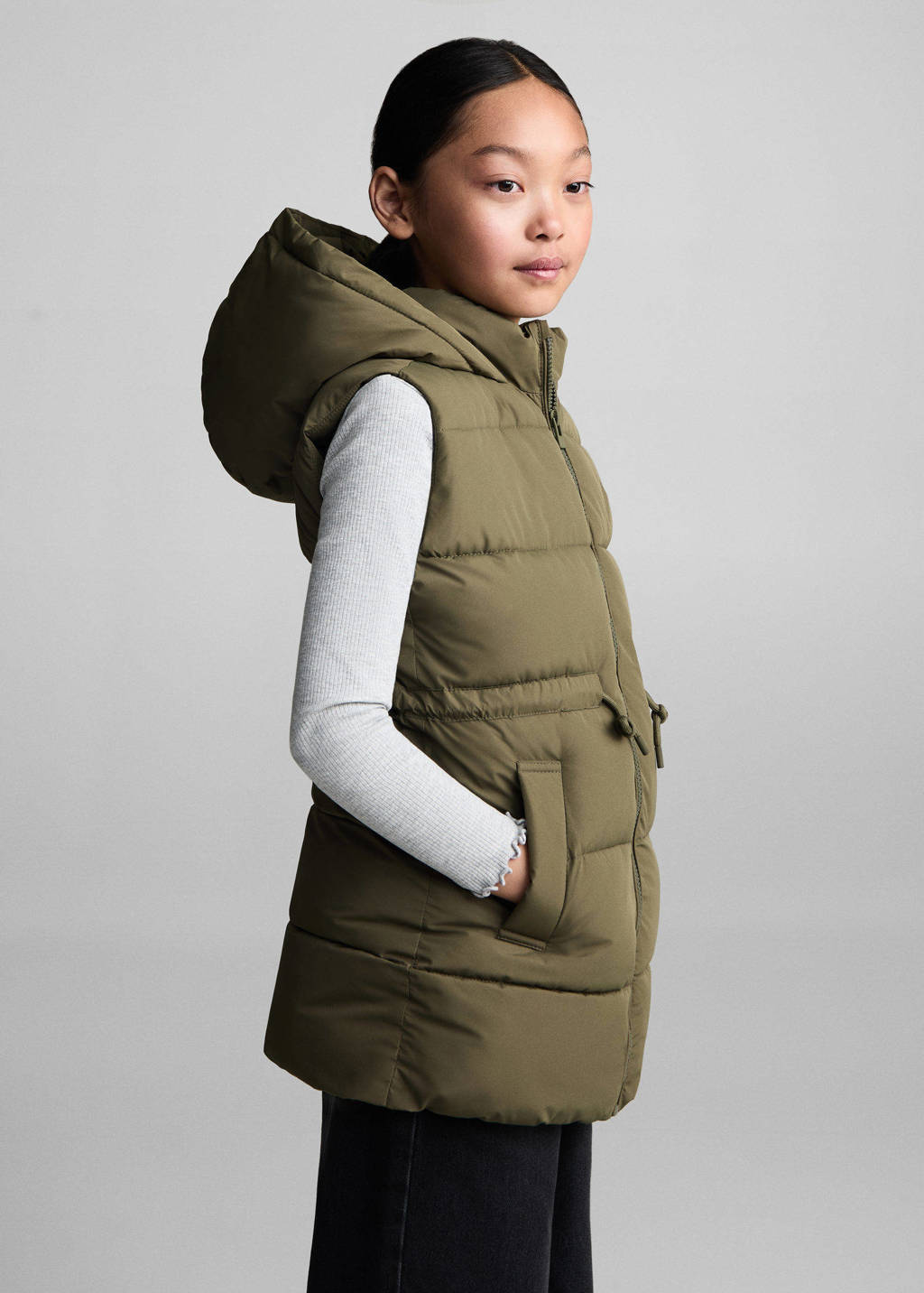 Mango Kids bodywarmer kakigroen