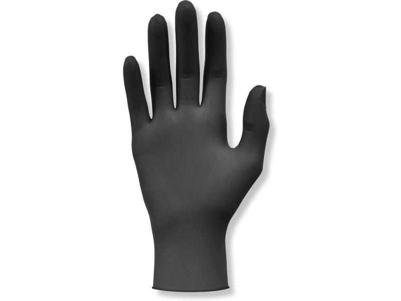 Meditrade Nitril black Grösse M, 100 Stück Nitriluntersuchungs- und Schutzhandschuh gemäss DIN EN 455