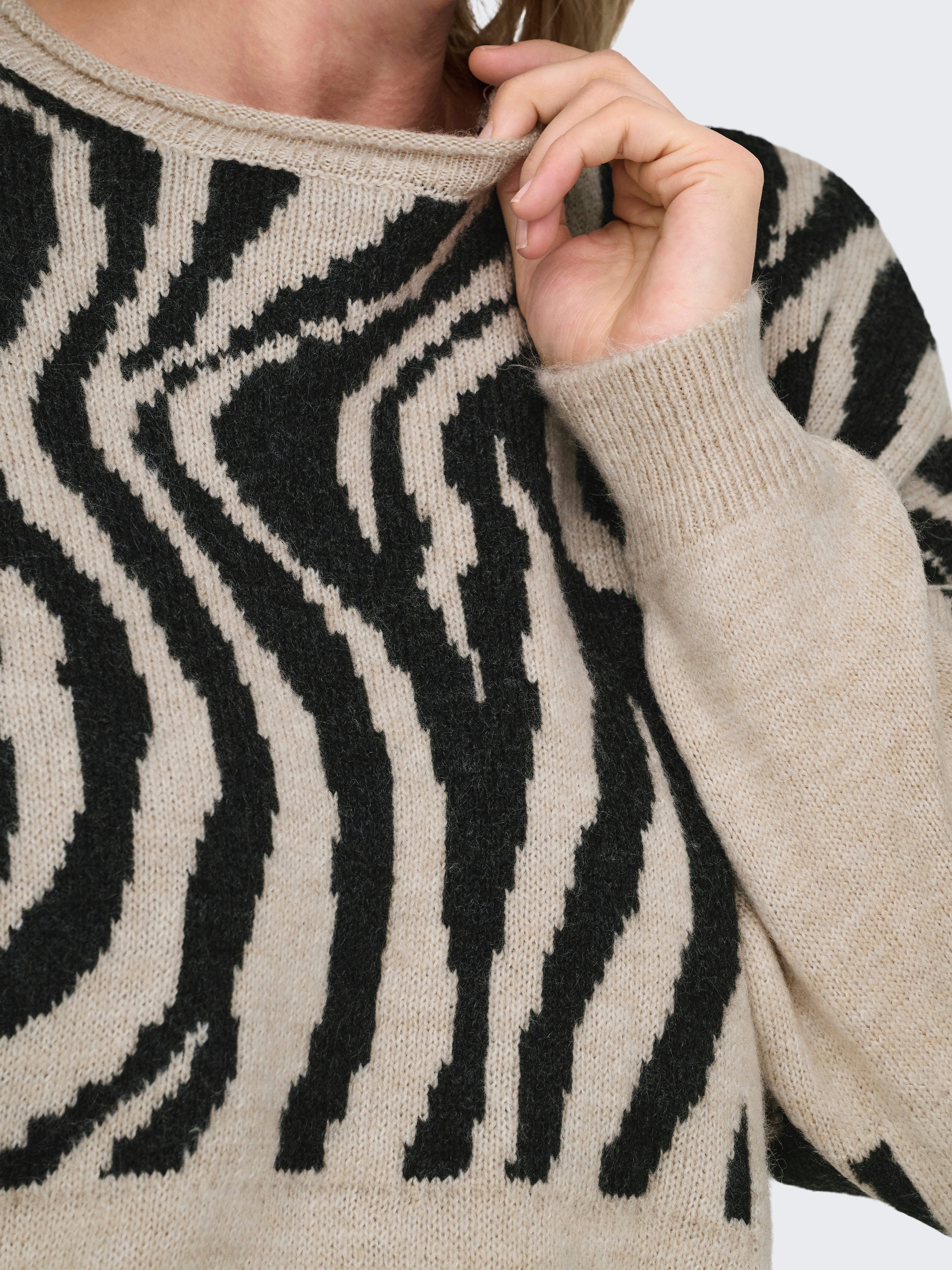 CARJADE Strickpullover Whitecap Gray
