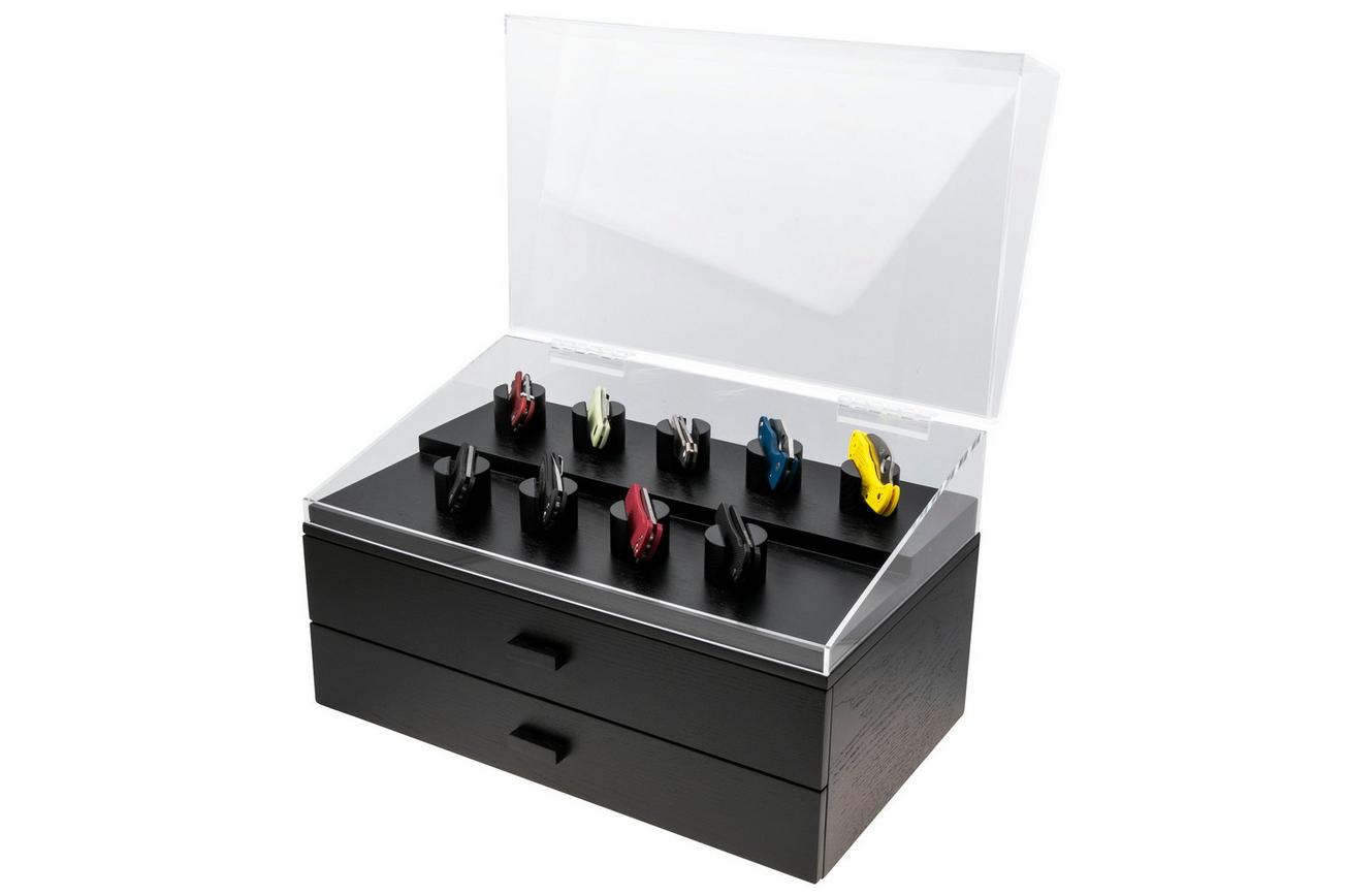 Holme & Hadfield Armada Knife Display Case AD-BK-1005-1 Black, zakmessen display 50 voor stuks