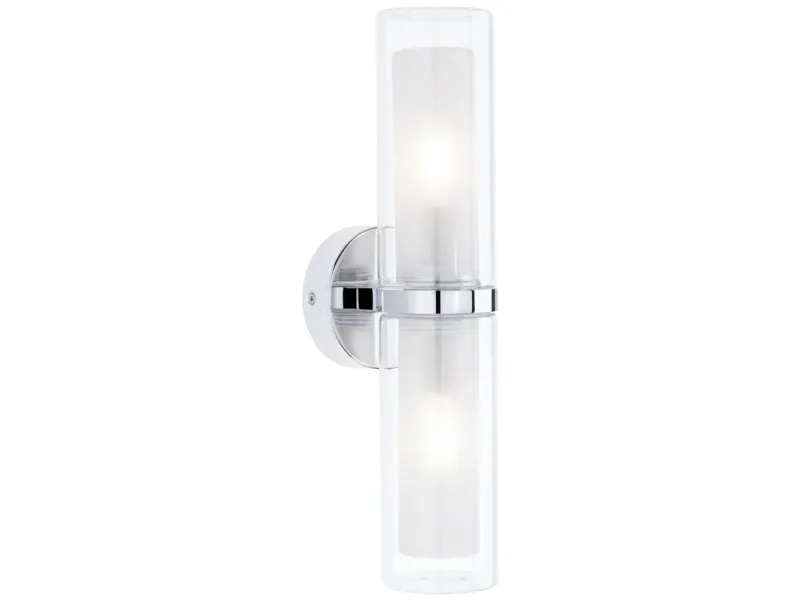 Kinkiet Paulmann Lampa ścienna LUENA E14 max. 2x20W IP44 230V szkło chrom / metal