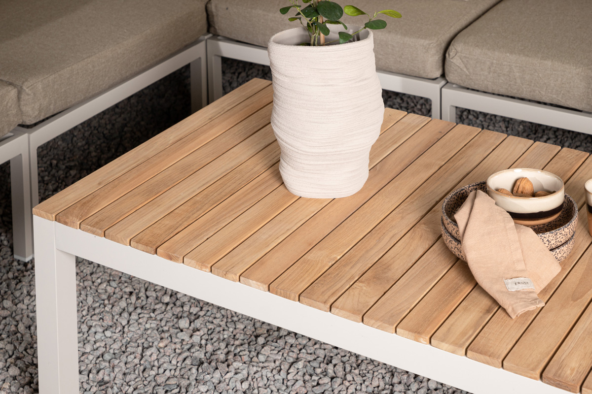 Salontafel tuin Milena aluminium Beige