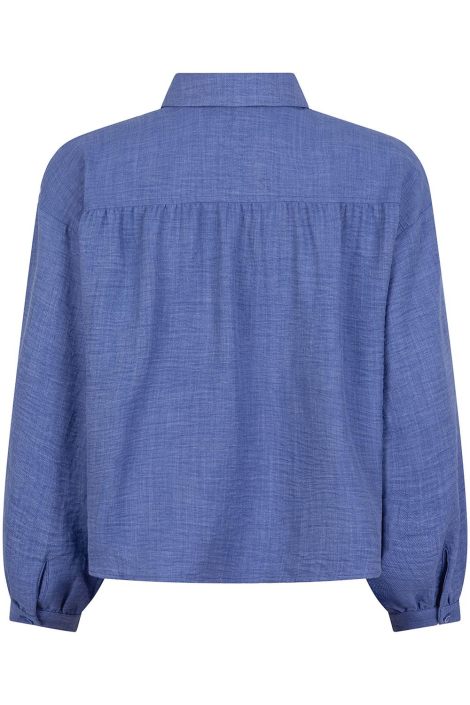 Ydence blauwe dames blouse