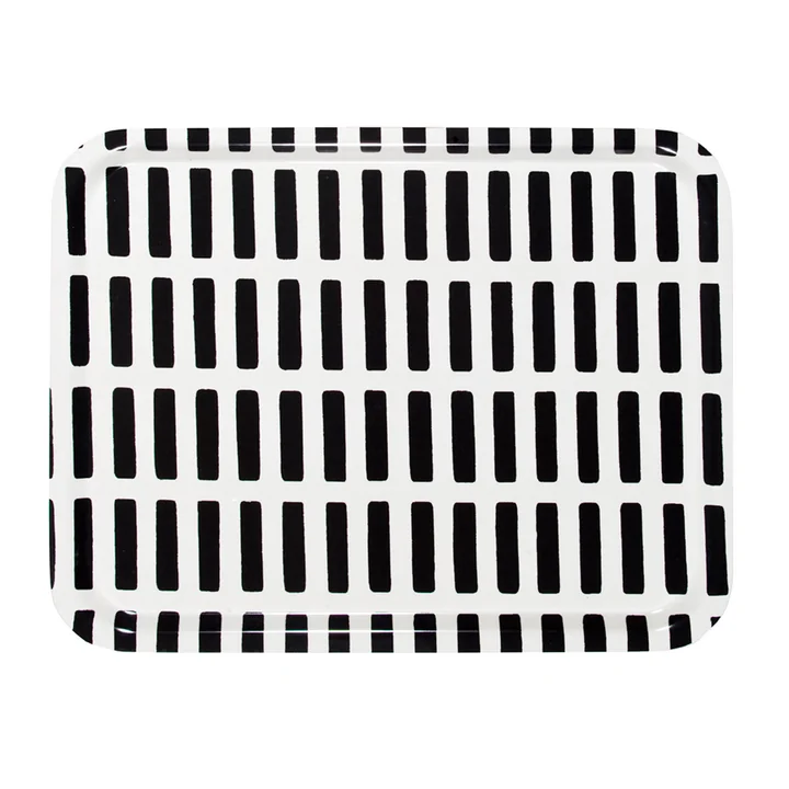 Artek - Siena Tablett Large, weiss / schwarz