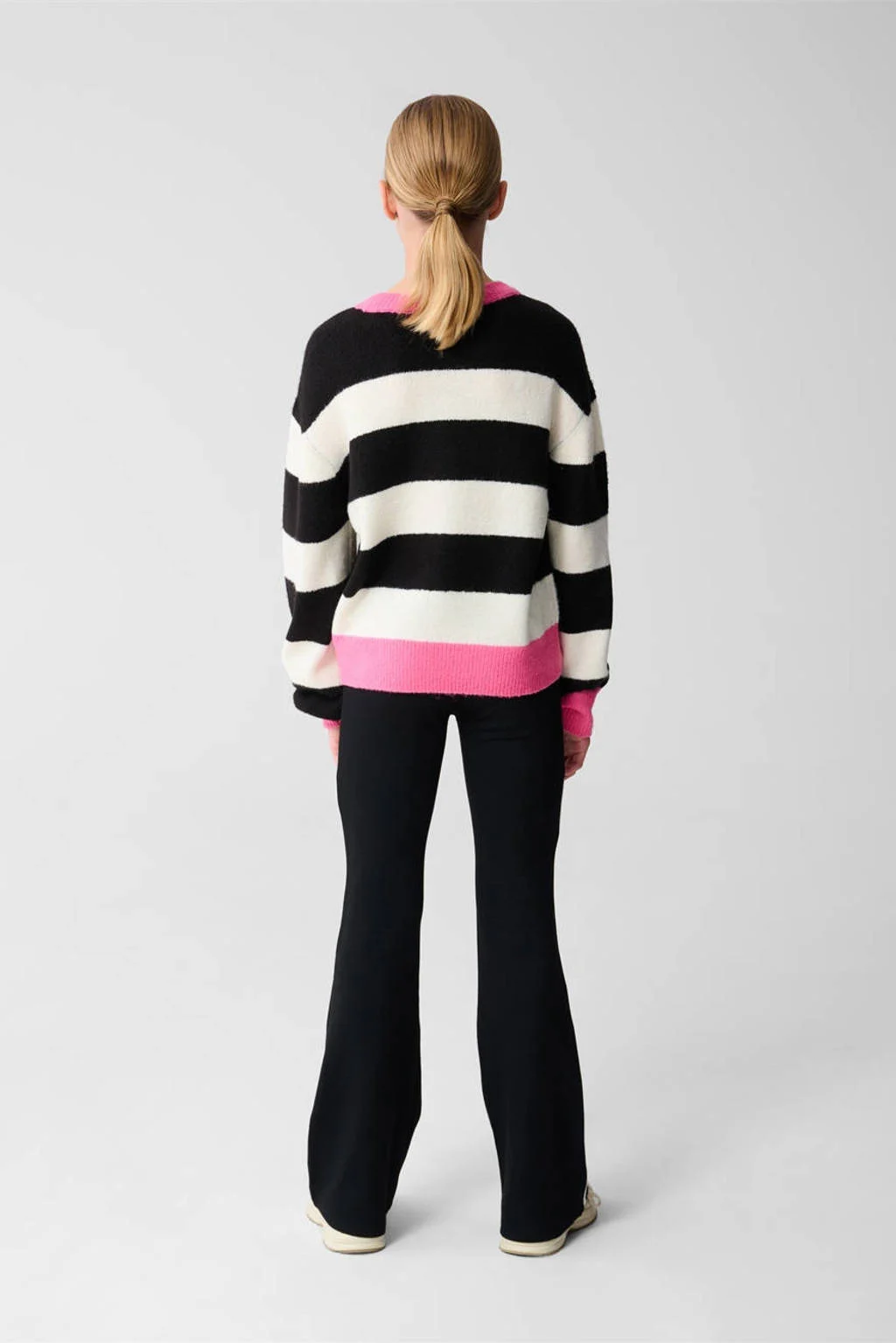 Shoeby flared casual broek zwart