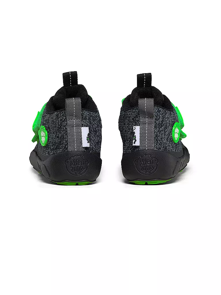 AFFENZAHN Kinder Barfußschuhe - Übergangsschuhe KNIT HAPPY Panther schwarz