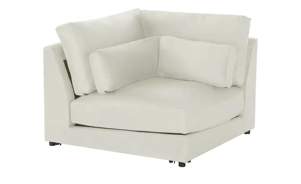 Element Branna Beige Samt Ecke