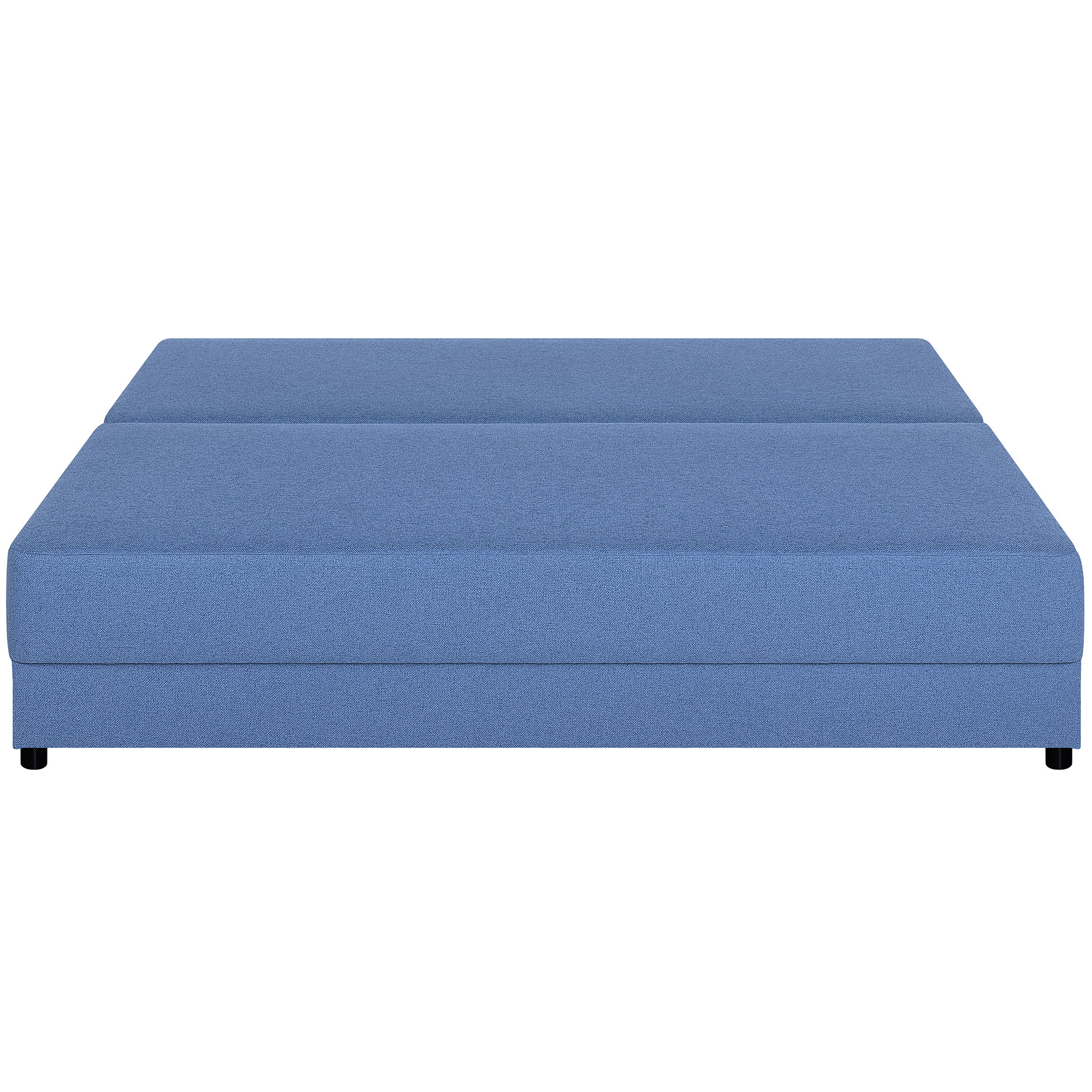 Schlafsofa - blau - mit Staukasten und Liegefunktion - Dauerschläfer