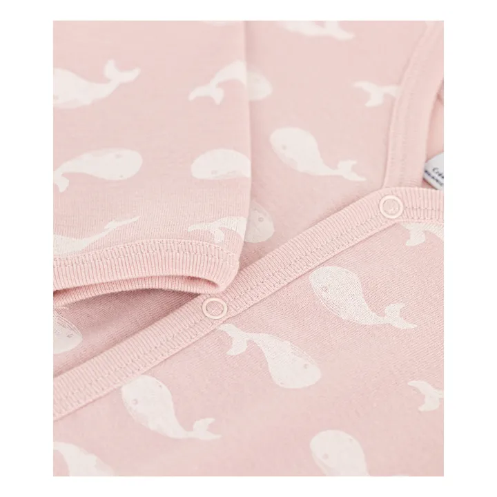 Petit Bateau Pyjama Milou Baleines | Rose