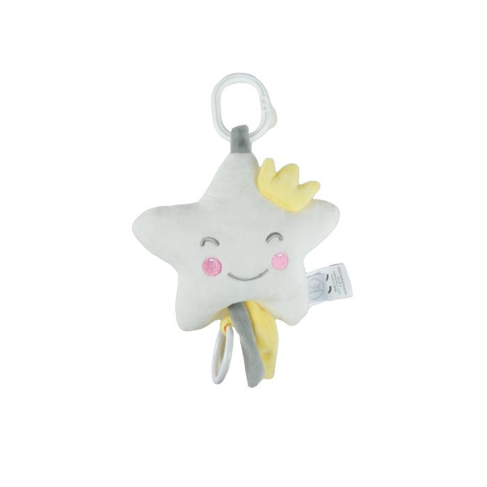 PELUCHE MUSICALE ETOILE 15X5X15CM