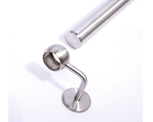 Pertura leuningset, roestvrij staal V2A, verstelbaar, L: 1500 mm, Ø 40 mm