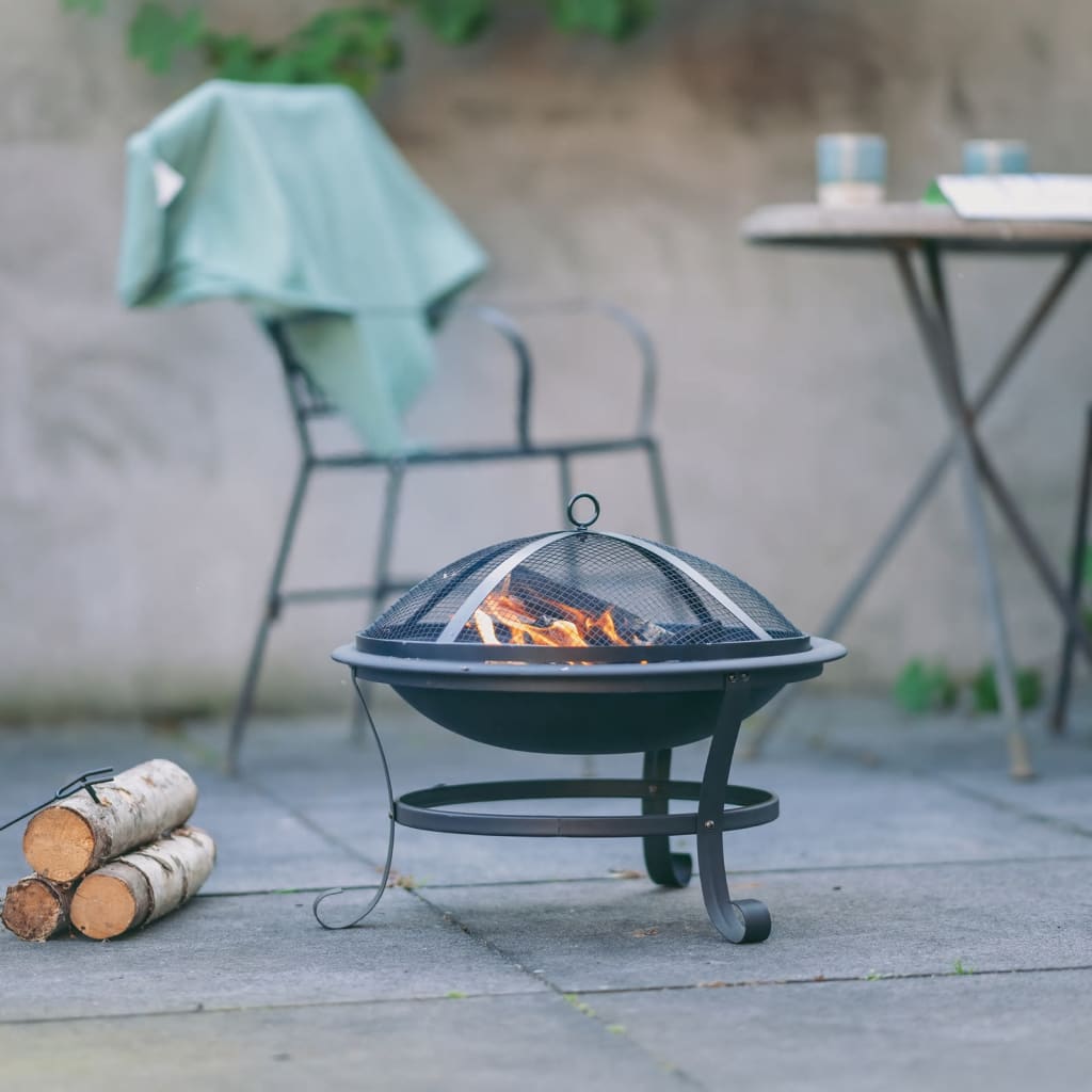 Bol à feu atlanta noir acier 51 cm 85014