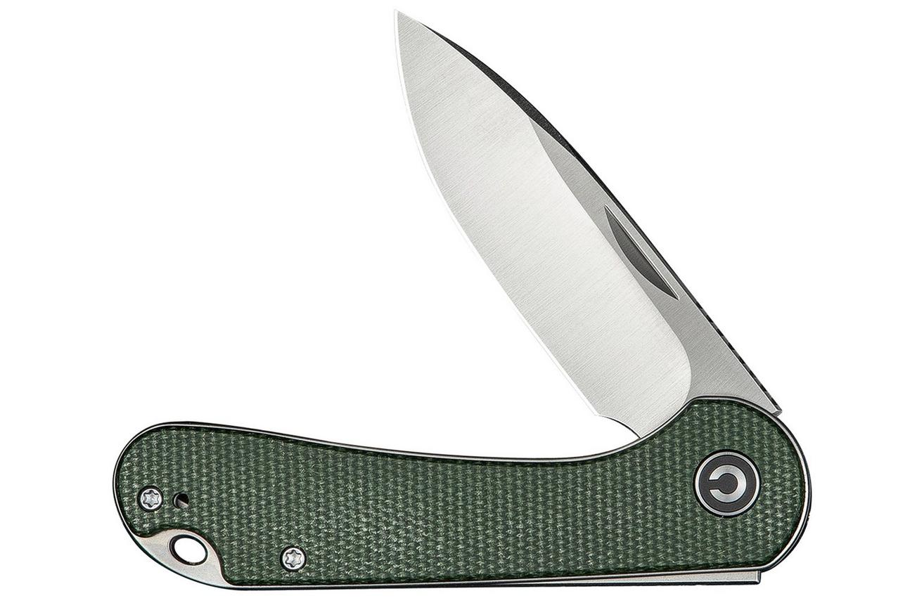 Civivi Elementum Slip Joint C18062AJ-2 Satin, Green Micarta, slipjoint zakmes