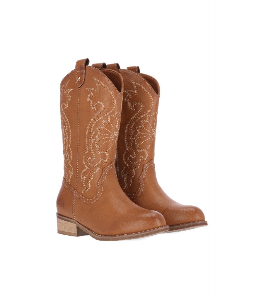 Botas infantis Chika10 Lisy 15 marrom claro