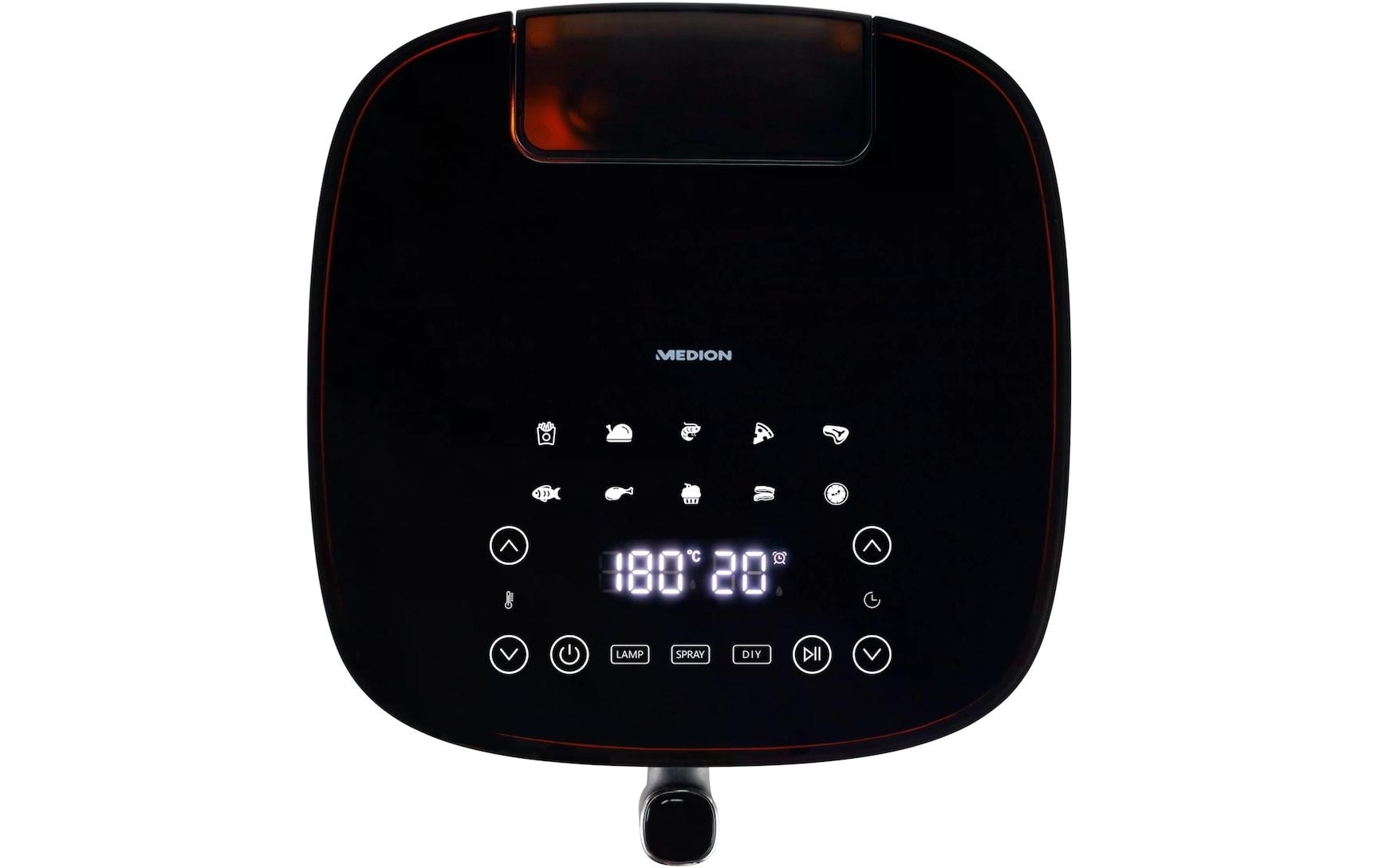 Medion® Heissluftfritteuse »MD 11780 5 l, Schwarz« 1500 W