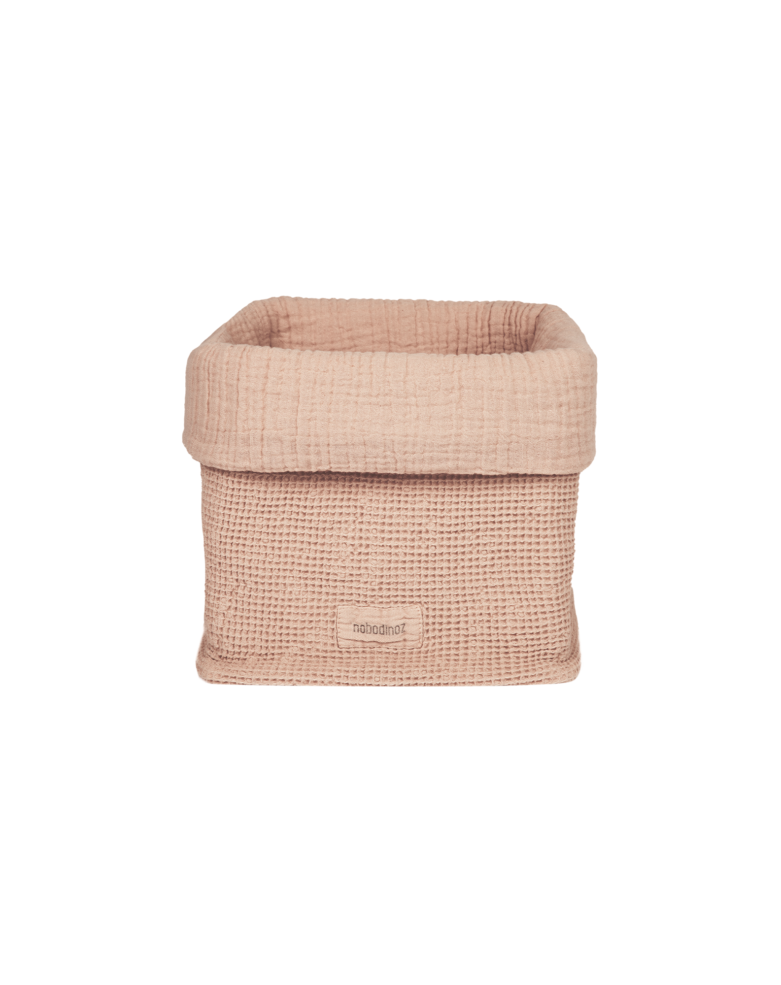 Panier wabi-sabi en coton lavé | Rose