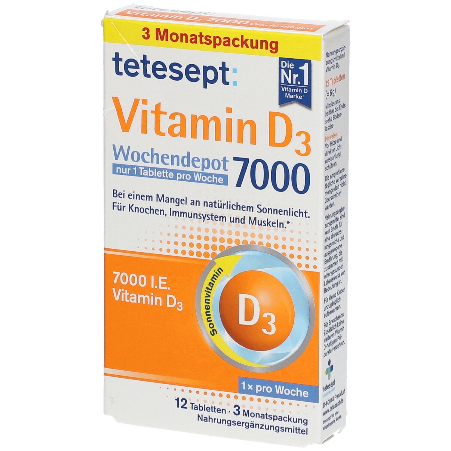 tetesept® Vitamin D3 7000