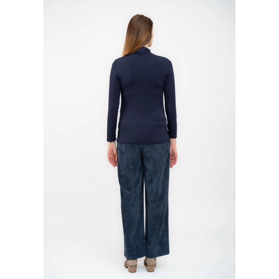 Cool Mama Umstands-Rollkragenpullover Basic Dunkelblau